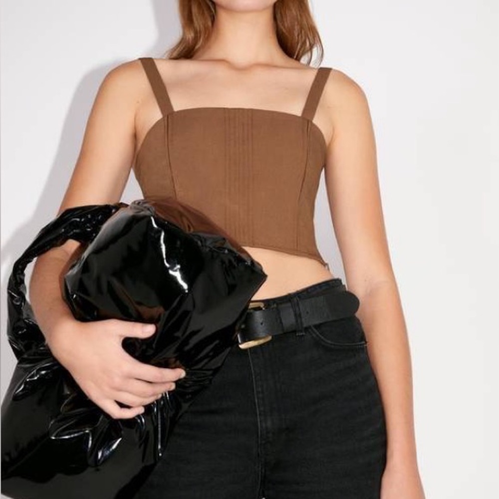 Zara Brown Women's Crop Top